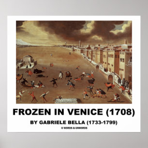 Poster Frozen In Venice (1708) par Gabriele Bella
