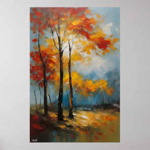 Poster Frühjahr Ölmalerei