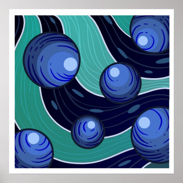 Poster Fruit Bleuet (Devant)