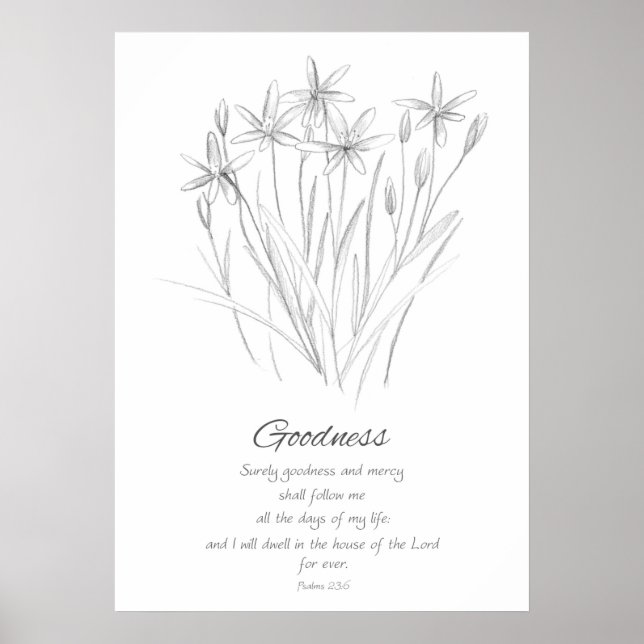 Poster Fruit de l'Esprit Galates 5:22 Écriture (Devant)