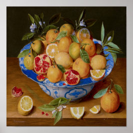 Poster Fruit d'un bol de vie fixe sur la table