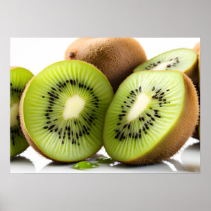 Poster Fruit kiwi vert