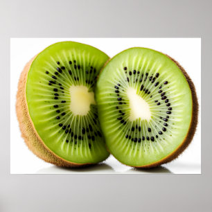 Poster Fruit kiwi vert