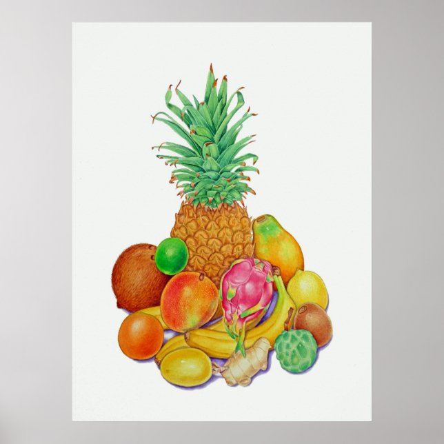 Poster Fruit tropical (Devant)
