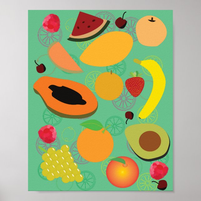 Poster Fruits (Devant)