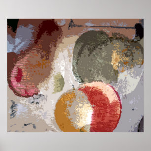Poster Fruits Abstraits