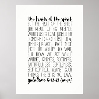 Poster Fruits de l'Esprit