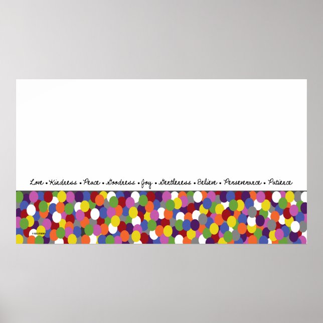 Poster Fruits de l'Esprit Points Art Imprimer (Devant)