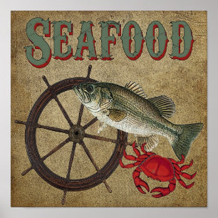 Poster Fruits de mer