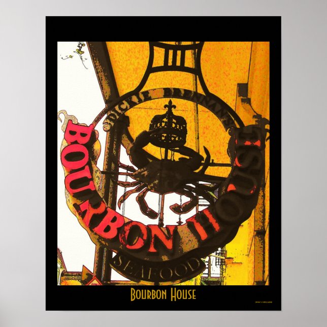 Poster Fruits de mer de Bourbon House (Devant)