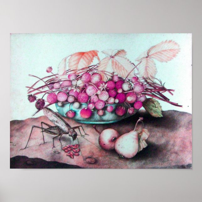 POSTER FRUITS DE SAISON / FRAISES ET PEURS (Devant)