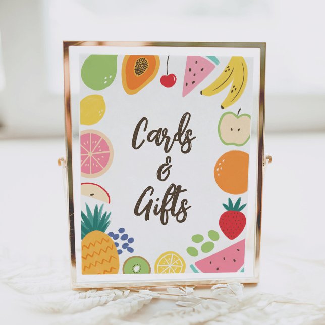 Poster Fruits d'été Cartes et cadeaux d'anniversaire (Créateur téléchargé)