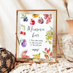 Poster Fruits Du Marché Barre Mimosa Nuptiale