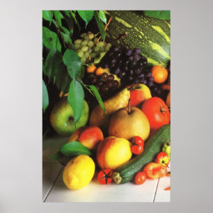 Poster Fruits et légumes d'automne
