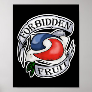 Poster Fruits interdits Stupide Ado Challenge Tattoo Pod