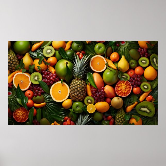 Poster Fruits tropicaux (Devant)