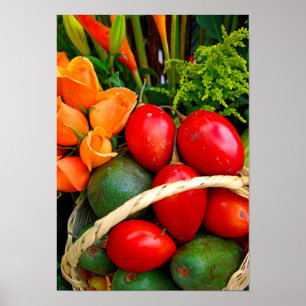 Poster Fruits tropicaux