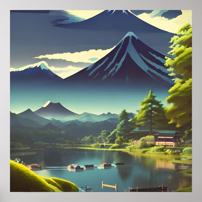 Poster Fuji Du Lac Kawaguchi - Tsuchiya Koitsu Imprimer (Devant)