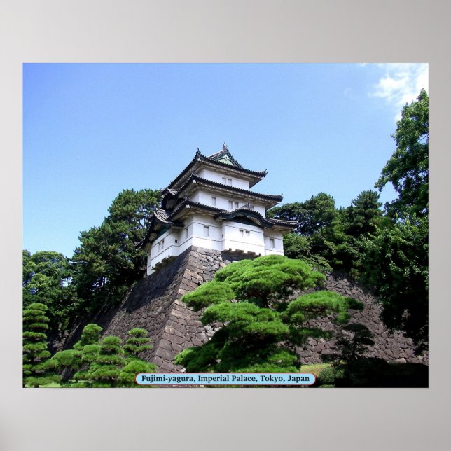 Poster Fujimi-yagura, Palais impérial, Tokyo, Japon (Devant)