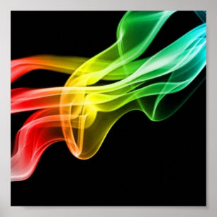 Poster fumée arc en ciel