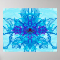 FUMÉE BLEUE - Art Fractal -