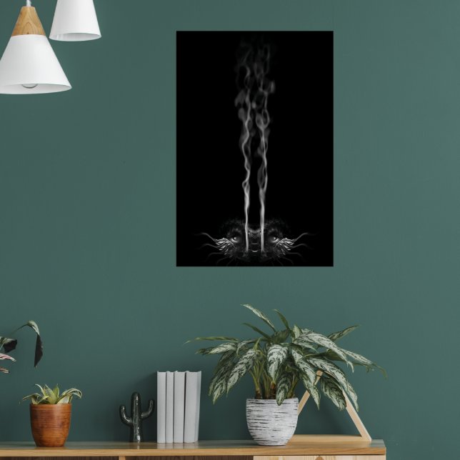 Poster Fumée de dragon noir (Salon 1)