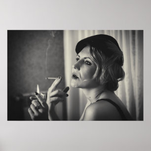 Poster Fumée rétro