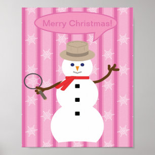 Poster Fun and Fancy Christmas Snowman inspecteur