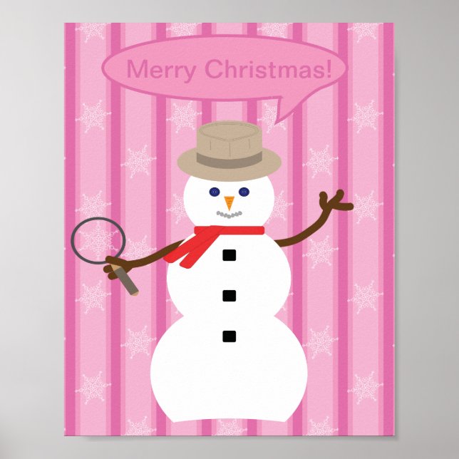 Poster Fun and Fancy Christmas Snowman inspecteur (Devant)