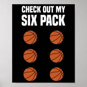 Poster Fun Basketball Six Pack Joueur De Basketball