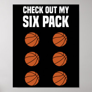 Poster Fun Basketball Six Pack Joueur De Basketball