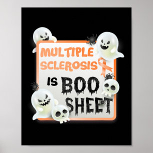 Poster Fun Boo Halloween Ghost Ms Multiple Sclerose