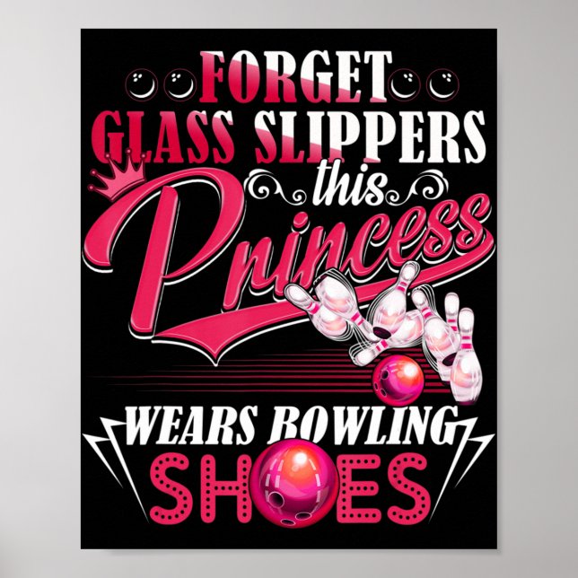 Poster Fun Bowling Pour Femmes Filles Enfants Maman Femme (Devant)