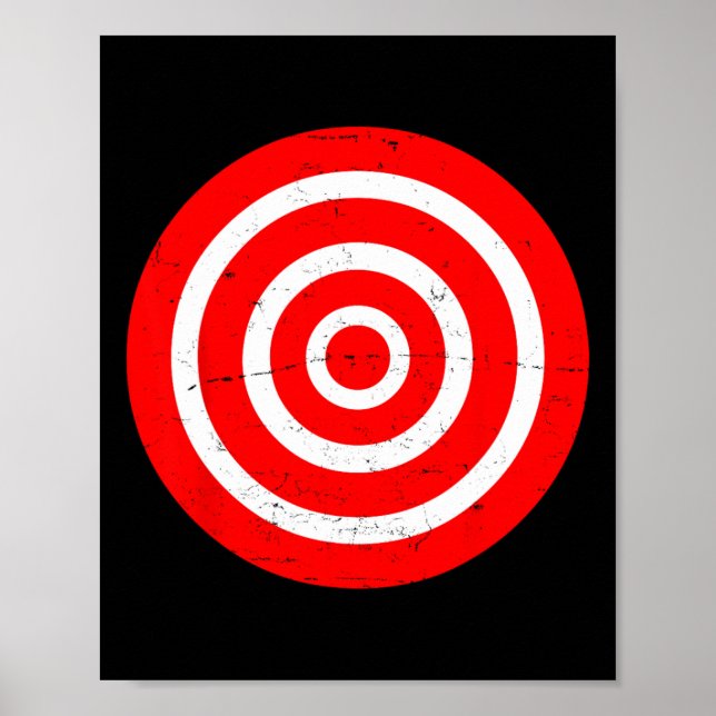 Poster Fun Bullseye cible Bulls Prank oeil Prank Gift-tir (Devant)