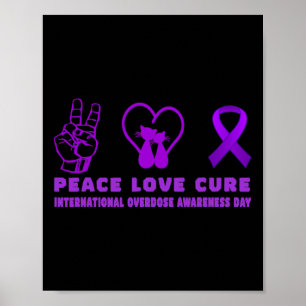 Poster Fun Chat Peace Love Cure Overdose Support de sensi