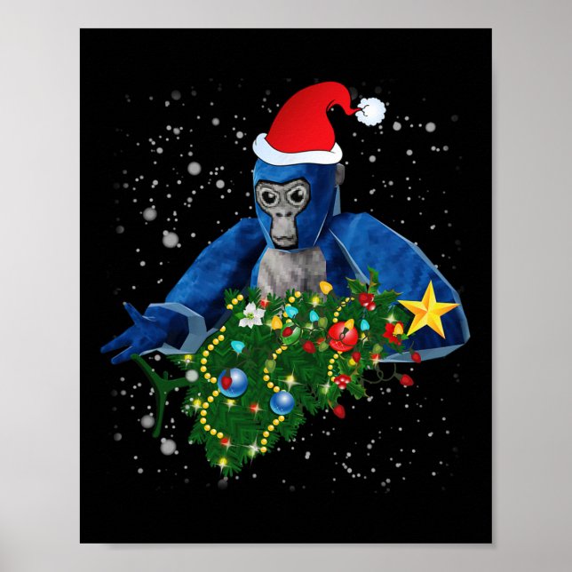 Poster Fun Christmas Gorilla Tag  (Devant)