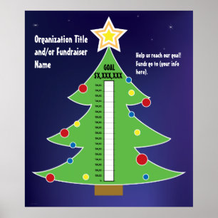 Poster Fun Christmas Tree Thermometer