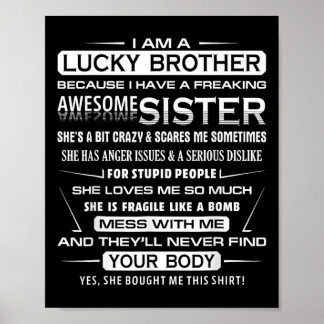 Poster Fun De Noël Pour Frère De Soeur 1