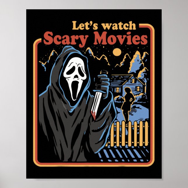 Poster Fun Halloween Regardons Horror Movies Ghost (Devant)