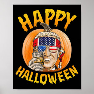 Poster Fun Joe Biden Citrouille Happy Halloween Confus th