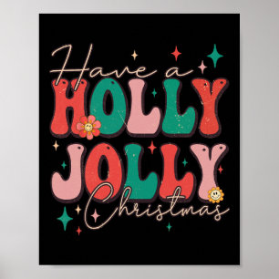 Poster Fun Noël Avoir Holly Noël Jolly Noël