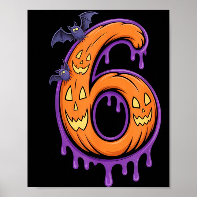 Poster Fun Six Seven 6 7 Meme Design Couples Halloween  (Devant)