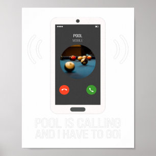Poster Fundy Pool Appelle Pour Pool Player - Billard