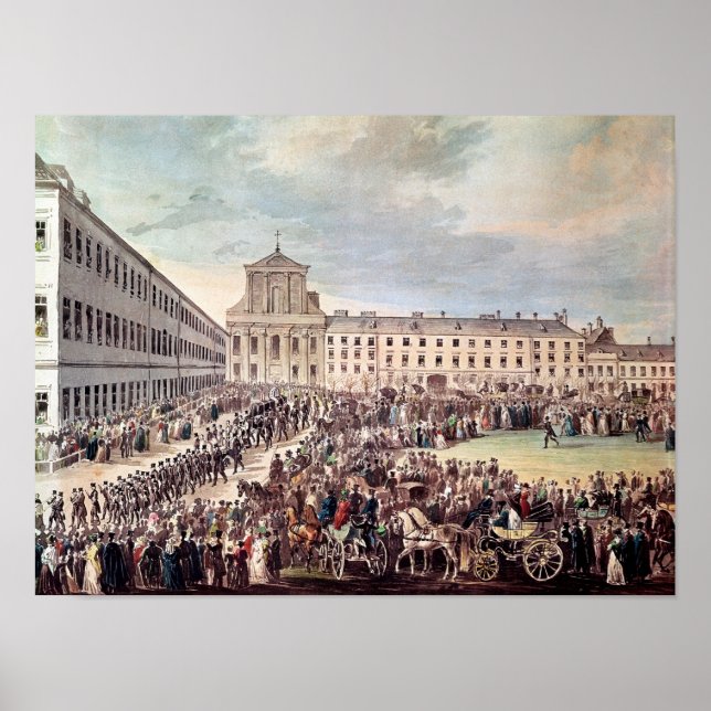 Poster Funérailles de Ludwig van Beethoven à Vienne (Devant)