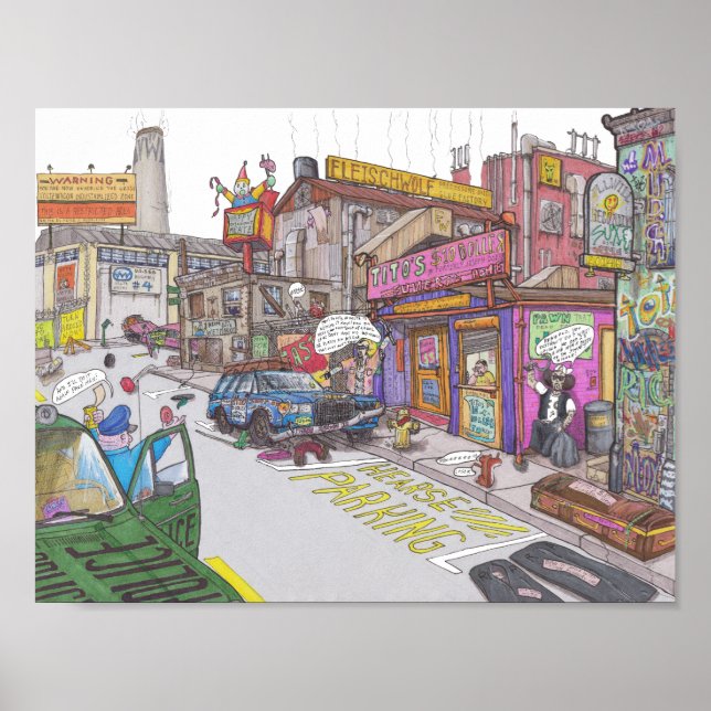 Poster Funérarium Tito à 10 dollars (Devant)