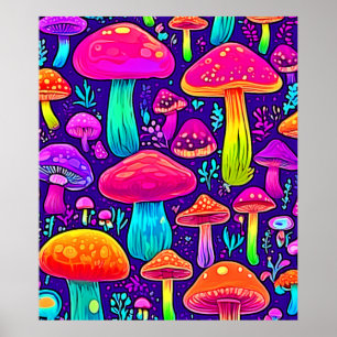 Poster Fungus arc-en-ciel : rêve de dessin