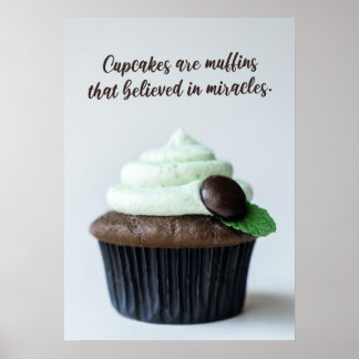 Poster Funky cupcake Puns Living Room Food Wall Art