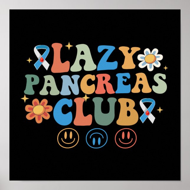 Poster Funky Super Lazy Pancreas Club (Devant)