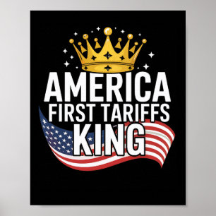 Poster Funky Trump Tarifs du marché du travail Stock tari