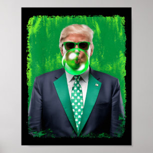 Poster Funny 47ème Président Jour de la Saint Patrick Irl